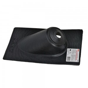 1-1/2", 2" or 3" Pipe, All-Flash High-Rise No-Calk Pitched Roof Flashing, Thermoplastic 11" x 19" base