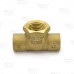 Matco Norca CTF0303LF 1/2" C x 1/2" C x 1/2" Female Thread Cast Brass Adapter Tee, Lead Free