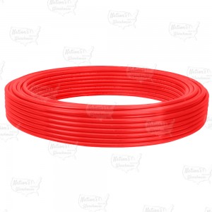 1/2" x 100ft PowerPEX Non-Barrier PEX-B Tubing, Red (Expandable, F1960 compliant)