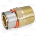 1" PEX Press x 1" Male Threaded Adapter, Lead-Free Bronze