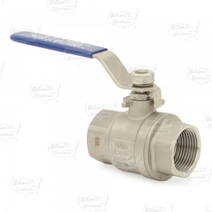 1" NPT Threaded 304 St. Steel Ball Valve, Full Port (Lead-Free)..