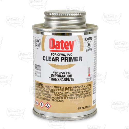 4 oz Clear PVC/CPVC Primer w/ Dauber