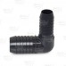 1" x 3/4" Barbed Insert 90° Reducing PVC Elbow, Sch 40, Gray