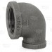 1-1/4" x 3/4" Black 90° Elbow (Imported)