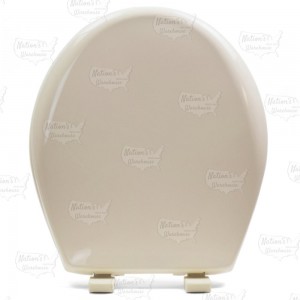 Bemis 200E4 (Bone) Premium Plastic Soft-Close Round Toilet Seat