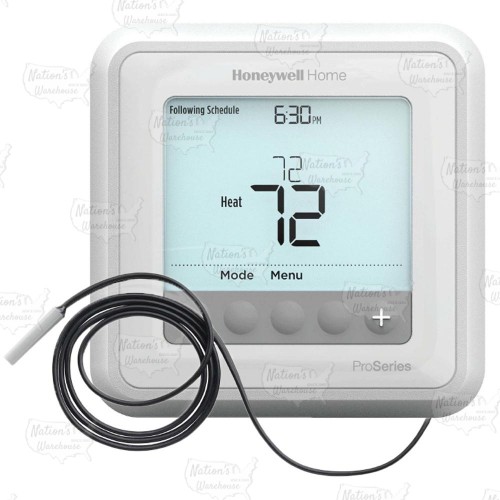 T6 Pro Hydronic Programmable Thermostat w/ Floor Slab Sensor, Heat Only