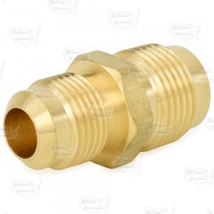 5/8" x 1/2" Brass Flare Reducing Union