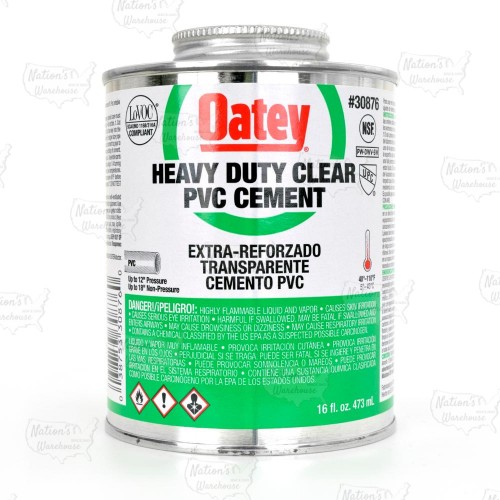 4 oz Medium-Body, ABS To PVC Transition Cement w/ Dauber, Green