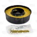 #35 Reinforced Wax Closet Gasket/Ring Extender with Flange Kit, incl. brass bolts, fits 3" or 4"