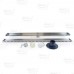 40" long, StreamLine Stainless Steel Linear Shower Pan Drain w/ Tile-in Strainer, 2" PVC Hub