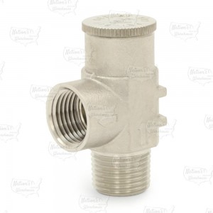 1/2" MPT, 304 St. Steel Pressure Relief Valve 100 psi (Lead-Free)..