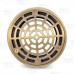 High-Capacity, Round PVC Shower Tile/Pan Drain w/ Brushed Bronze Strainer, 3" Hub