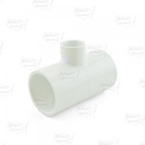 1-1/4" x 1-1/4" x 1/2" PVC (Sch. 40) Reducing Tee