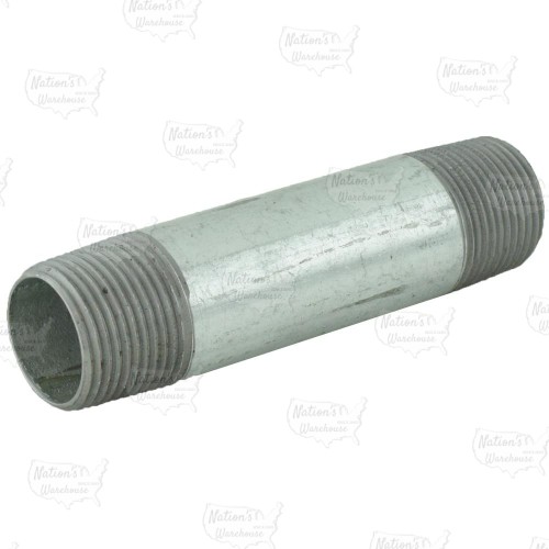 3/4” x 4” Galvanized Steel Pipe Nipple