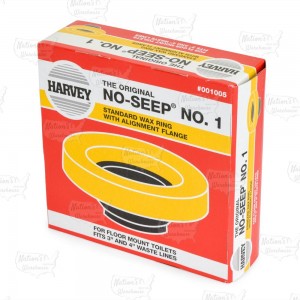 No-Seep #1 Wax Closet Gasket/Ring with Flange, Standard, fits 3" or 4"