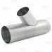 8" x 6" Galvanized Reducing Flue Wye, 24" Length, 24 GA..