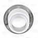 3" Hub x 4" Inside Fit, Offset PVC Closet Flange w/ St. Steel Ring