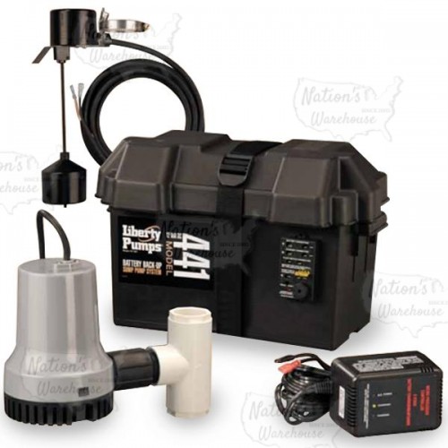 12V Battery Back-Up Sump Pump System w/ Alarm