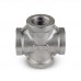 1/2" 304 Stainless Steel Cross, FNPT threaded