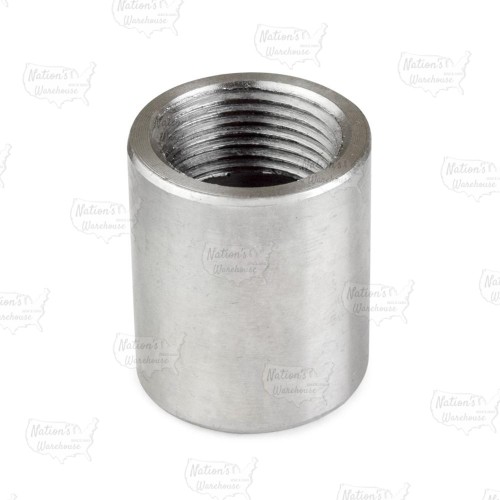 3/4" 304 Stainless Steel Full (Merchant) Coupling, FNPT threaded