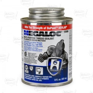 Megaloc w/ Kevlar Multi-Purpose Thread Sealant w/ Brush Cap, 8 oz (1/2 pint)