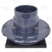 Square PVC Shower Tile/Pan Drain w/ Oil Rubbed Bronze Strainer, 2" Hub x 3" Inside Fit (less test plug)