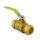 3/4” Compression (7/8” OD) Brass Ball Valve, Full Port (Lead-Free) 