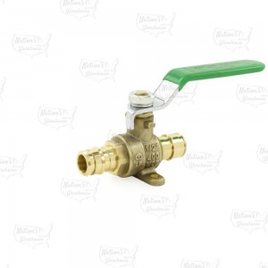 1/2" Expansion PEX Brass Ball Valve w/ Drop Ears, Lead-Free