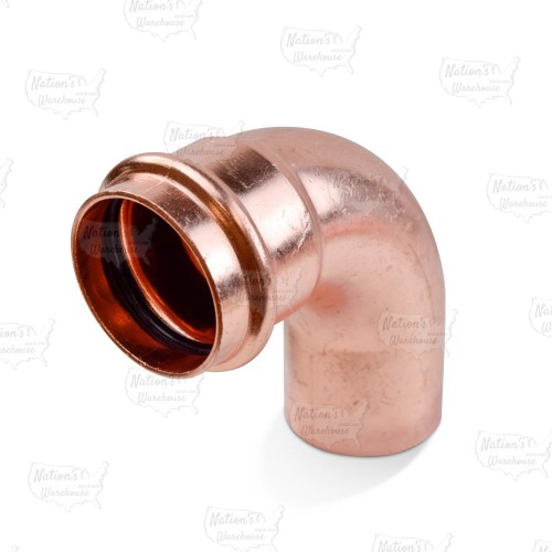 1-1/4" Press Copper 90° Street Elbow, Imported