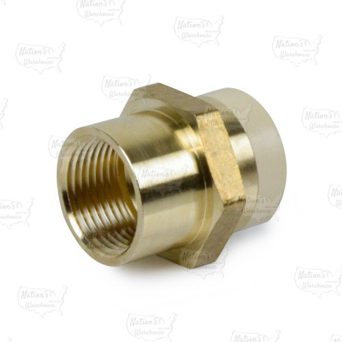 3/4" CPVC x 3/4" FIP (Female Threaded) Brass Adapter, Lead-Free