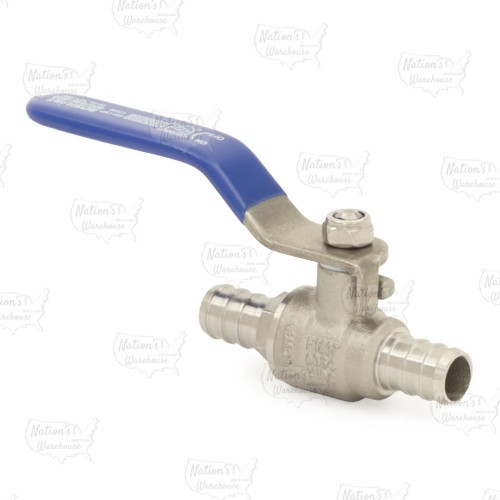 1/2" PEX 304 St. Steel Ball Valve, Full Port (Lead-Free)..