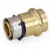 3/4" PEX Press x 3/4" ProPress Adapter, Lead-Free Bronze