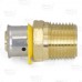 1/2" PEX Press x 1/2" Male Threaded Adapter, Lead-Free Bronze