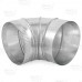 8" Galvanized 90° Adjustable Flue Elbow, 24 GA..