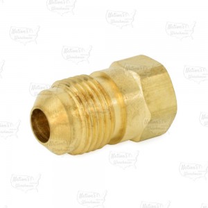 3/8" Flare x 1/4" Female NPT Threaded Brass Adapter