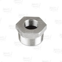 1-1/4" x 3/4" 304 Stainless Steel Hex Bushing, MNPT x FNPT threaded