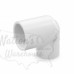 1" Barbed Insert x 3/4" Female NPT 90° PVC Reducing Elbow, Sch 40, Gray