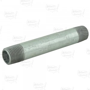 1/2” x 5” Galvanized Steel Pipe Nipple
