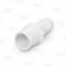 3/4" Barbed Insert x 3/4" Spigot PVC Adapter, Sch 40, White