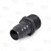 1" Barbed Insert x 1" Male NPT Threaded PVC Adapter, Sch 40, Gray