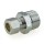 3/8" OD No Tube Stop x 1/2" MIP Threaded Compression Adapter, Chrome Plated, Lead-Free