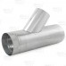 8" x 6" Galvanized Reducing Flue Wye, 24" Length, 24 GA..