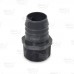 1-1/4" Barbed Insert x 1-1/4" Male NPT Threaded PVC Adapter, Sch 40, Gray