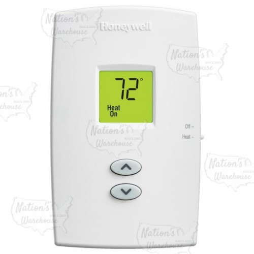 Honeywell TH1100DV1000 PRO 1000 Series Non Programmable Heat Only Thermostat, Settable Selectable Heat: 40 F to 90 F or 35 F to 90 F