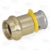 1/2" PEX Press x 1/2" ProPress Adapter, Lead-Free Bronze