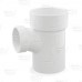 3" x 3" x 2" PVC DWV Sanitary Street Tee (Spigot x Socket x Socket)