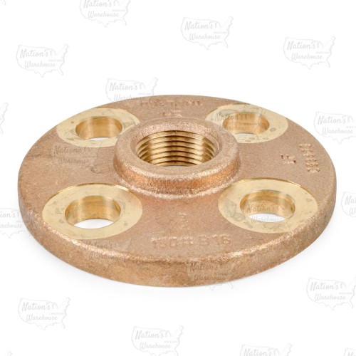 3/4" FPT Brass Floor Flange, Lead-Free