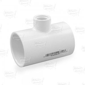 1-1/2" x 1-1/2" x 1/2" PVC (Sch. 40) Reducing Tee (Socket x Socket x FIPT)