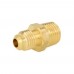 1/4" Flare x 1/4" Male NPT Threaded Brass Adapter