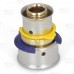 3/4" PEX x 1/2" PEX Press Coupling, Lead-Free Bronze